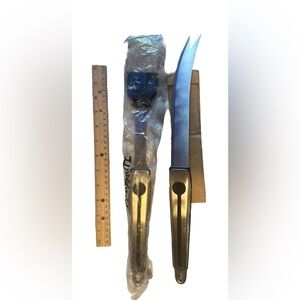 Hoffritz BBQ Knife & Sauce Brush (NIP) 🍖🍗⛰️